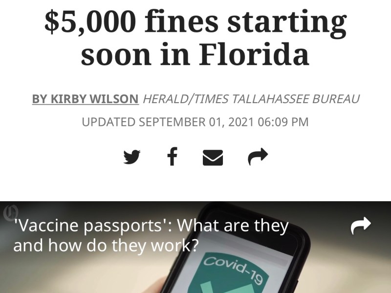 Fines for protecting your staff and customers.