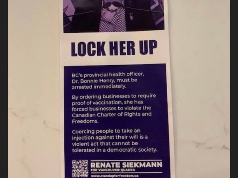 Renate Siekmann – It’s a pandemic, let’s lock up the people striving to save our lives.